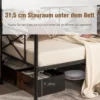 Metall-Tagesbettrahmen Modernes Schlafsofa Stahllatten-Stützmatratze Schwarz
