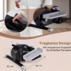 Mini Ellipsentrainer Elektrischer Crosstrainer mit LCD-Display Griff & Rutschfesten Pedalen Weiß
