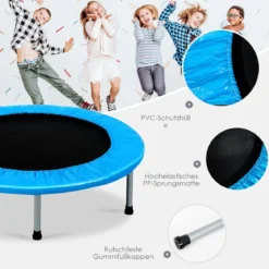 Mini Trampolin Kindertrampolin für Erwachsene und Kinder bis zu 100kg belastbar