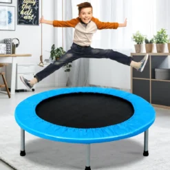 Mini Trampolin Kindertrampolin für Erwachsene und Kinder bis zu 100kg belastbar