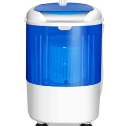 Mini Waschmaschine Reisewaschmaschine Waschautomat mit Trockenschleuder Blau