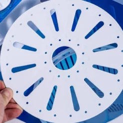 Mini Waschmaschine Reisewaschmaschine Waschautomat mit Trockenschleuder Blau