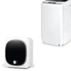 Mini Wäschetrockner 5KG 800W +Mini-Waschmaschine 4,5KG 310W 50×50×85 cm Set
