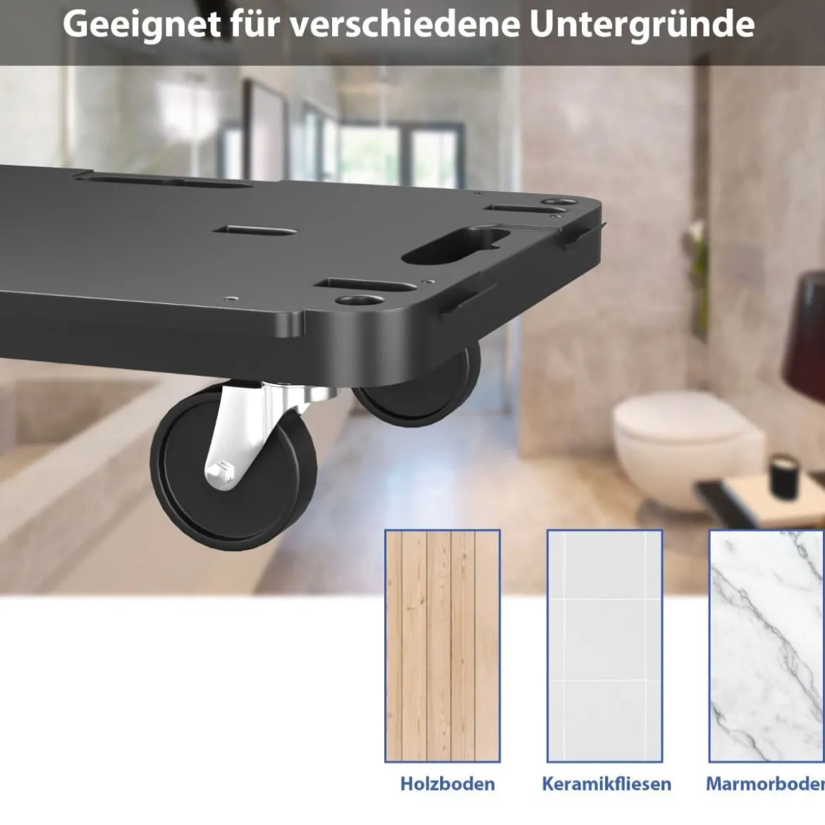 Mobiler Transportwagen mit ineinandergreifendem Kanten-Design und 4 reibungslosen Rollen einer Tragfähigkeit 543 kg
