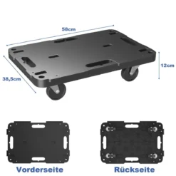Mobiler Transportwagen mit ineinandergreifendem Kanten-Design und 4 reibungslosen Rollen einer Tragfähigkeit 543 kg