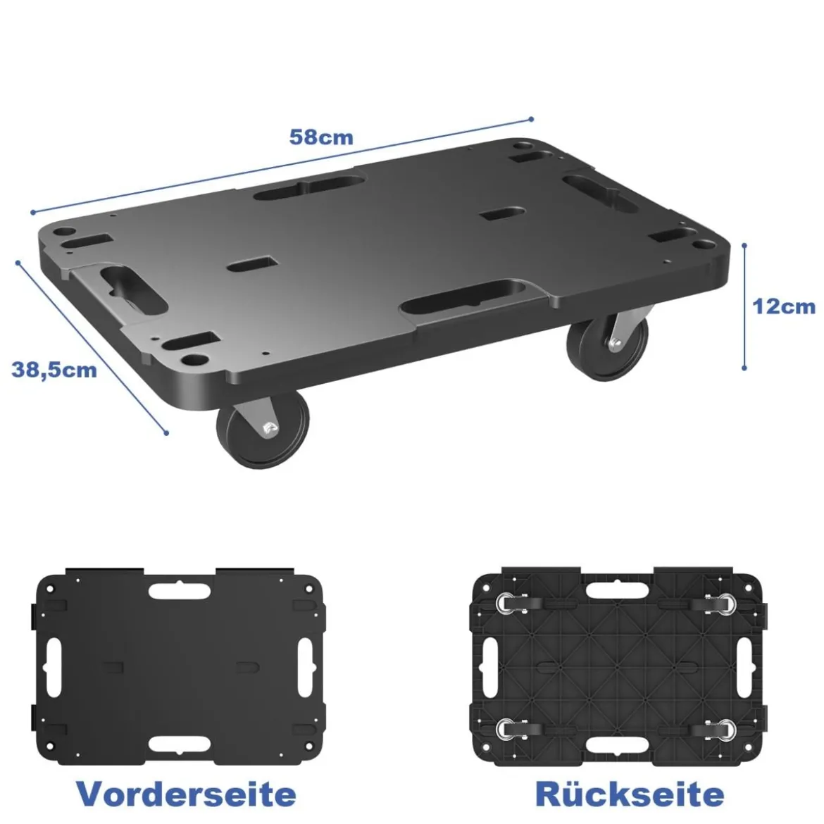 Mobiler Transportwagen mit ineinandergreifendem Kanten-Design und 4 reibungslosen Rollen einer Tragfähigkeit 543 kg