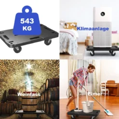 Mobiler Transportwagen mit ineinandergreifendem Kanten-Design und 4 reibungslosen Rollen einer Tragfähigkeit 543 kg