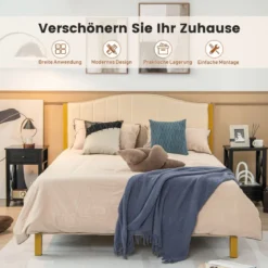 Moderner 2 Ebenen Nachttisch im X-Design mit Schublade 40 x 30 x 61,5 cm Schwarz