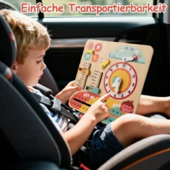 Montessori Holzspielzeug für Kleinkinder Pädagogische Lernuhr Täglicher Kinderkalender