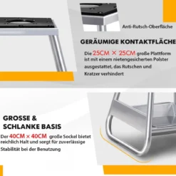 Motorradständer hochbelastbarer Metallständer mit rutschfester Oberfläche Silber