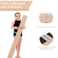 2,1M Schwebebalken Gymnastik Training Zusammenfaltbar Strapazierfähig Fitness
