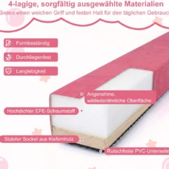 2,1M Schwebebalken Gymnastik Training Zusammenfaltbar Strapazierfähig Fitness
