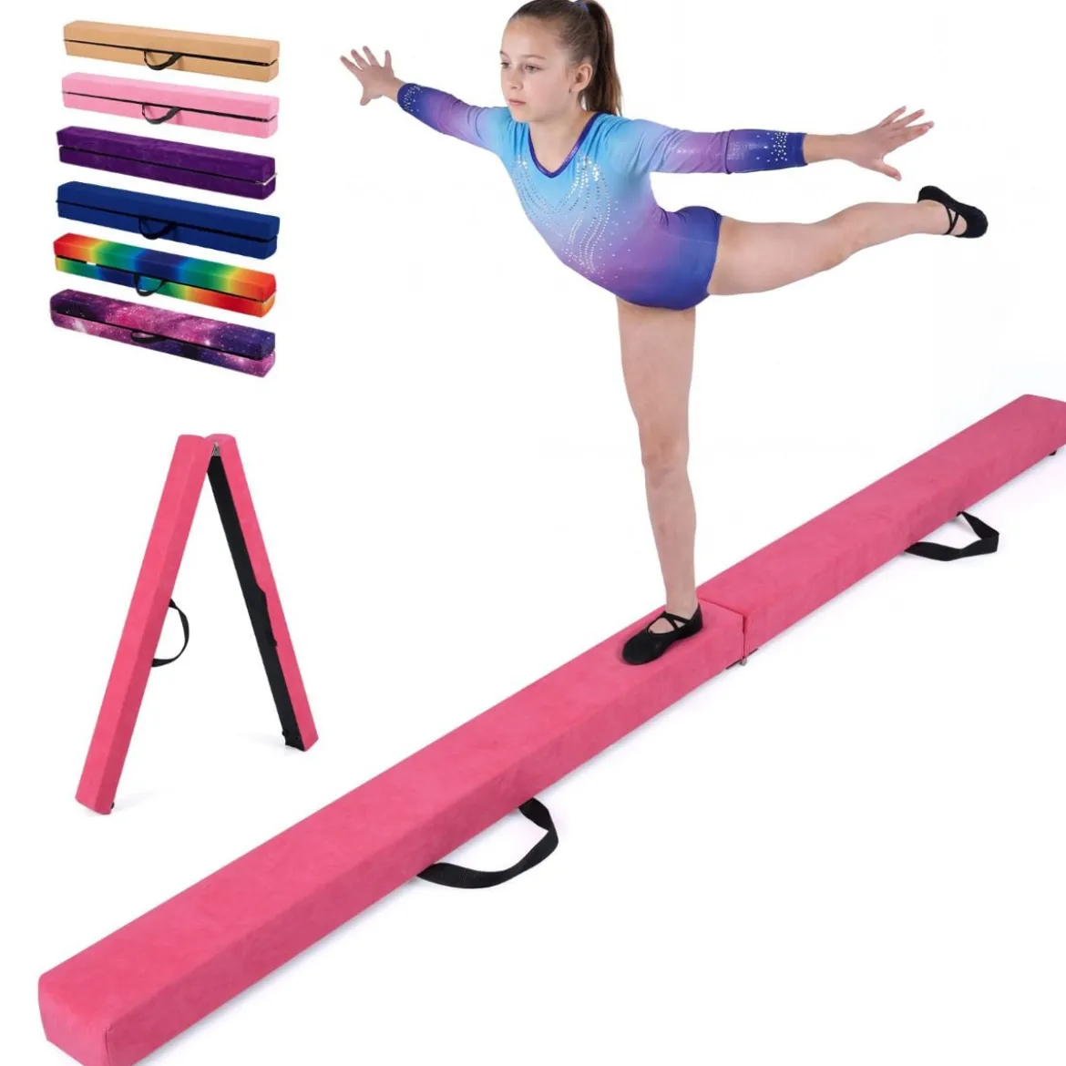 2,1M Schwebebalken Gymnastik Training Zusammenfaltbar Strapazierfähig Fitness