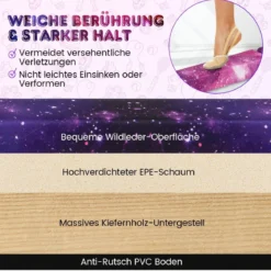 2,1M Schwebebalken Gymnastik Training Zusammenfaltbar Strapazierfähig Fitness