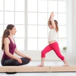 2,1M Schwebebalken Gymnastik Training Zusammenfaltbar Strapazierfähig Fitness