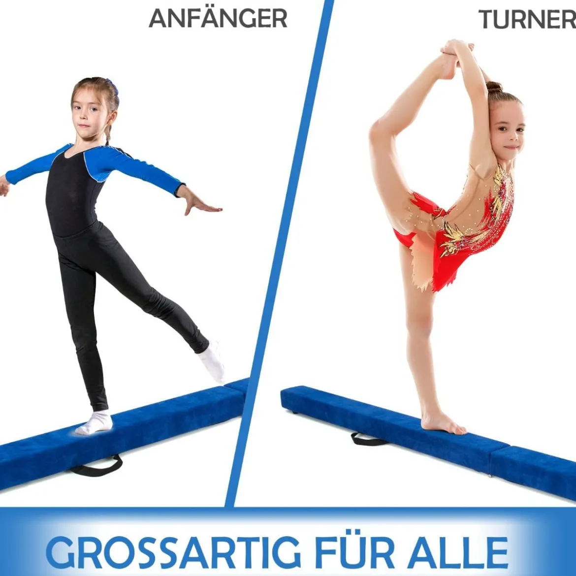 2,1M Schwebebalken Gymnastik Training Zusammenfaltbar Strapazierfähig Fitness