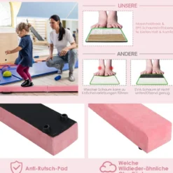 2,1M Schwebebalken Gymnastik Training Zusammenfaltbar Strapazierfähig Fitness