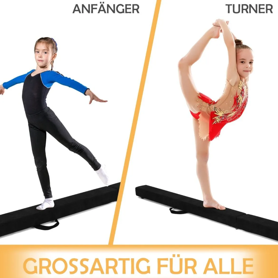 2,1M Schwebebalken Gymnastik Training Zusammenfaltbar Strapazierfähig Fitness