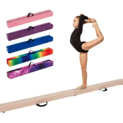 2,1M Schwebebalken Gymnastik Training Zusammenfaltbar Strapazierfähig Fitness