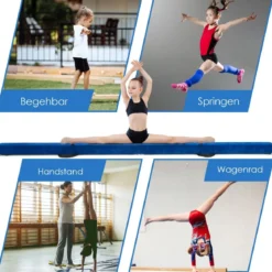 2,1M Schwebebalken Gymnastik Training Zusammenfaltbar Strapazierfähig Fitness