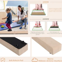 2,1M Schwebebalken Gymnastik Training Zusammenfaltbar Strapazierfähig Fitness