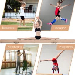 2,1M Schwebebalken Gymnastik Training Zusammenfaltbar Strapazierfähig Fitness