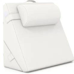 Multifunktionales Keilkissen mit Kopfstütze Memory-Schaum-Rückenkissen 57 x 30 x 53 cm Gebrochenes Weiß