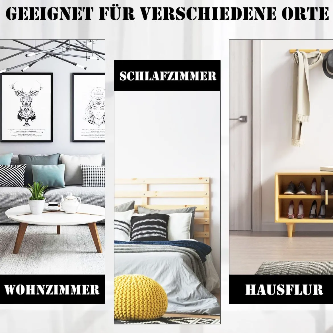 Nachttische Holz Beistelltisch mit 2 Schubladen Kaffeetisch modern Sofatisch Weiß