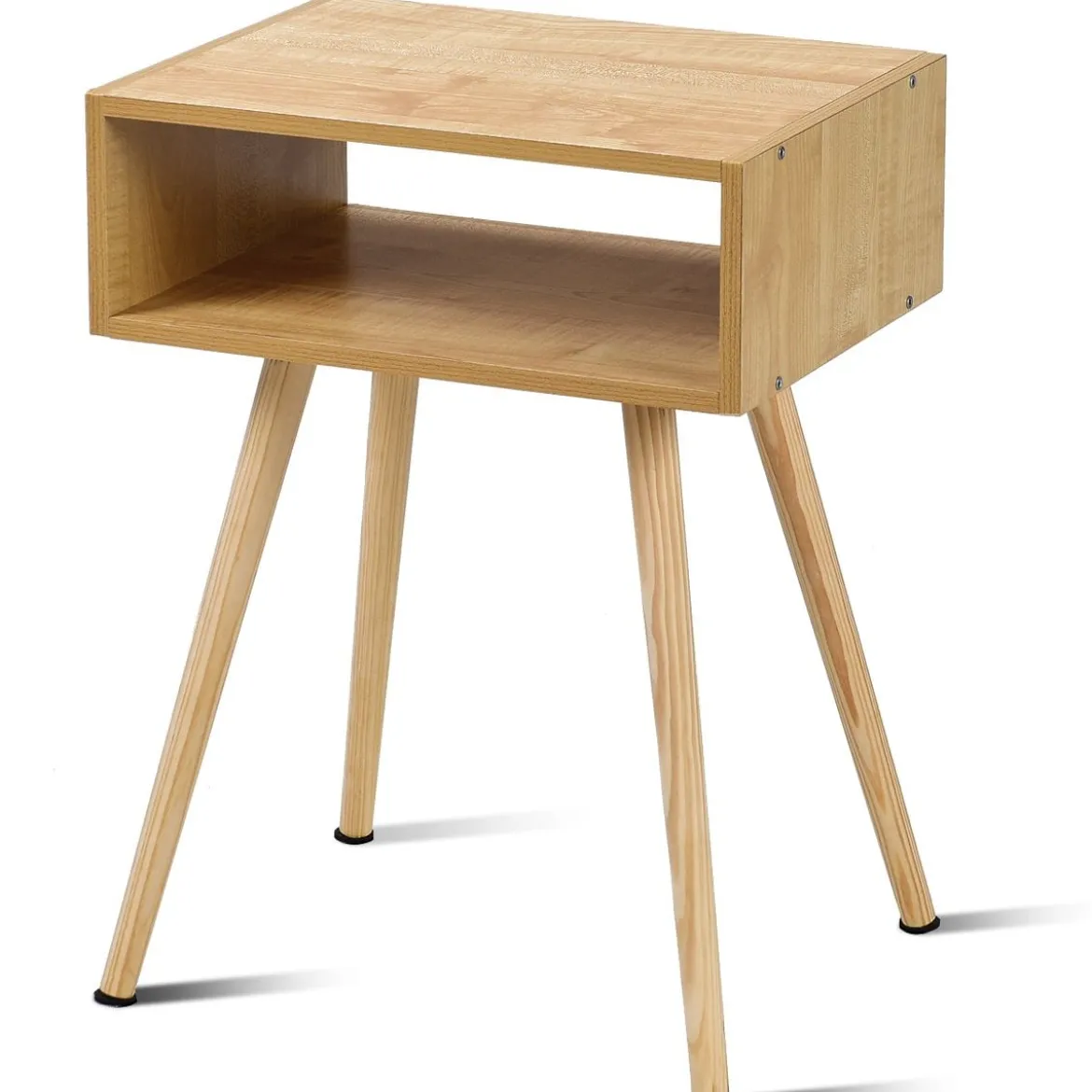 Nachttisch 40 x 30 x 54.5 cm Natur Design Ablagetisch Couchtisch