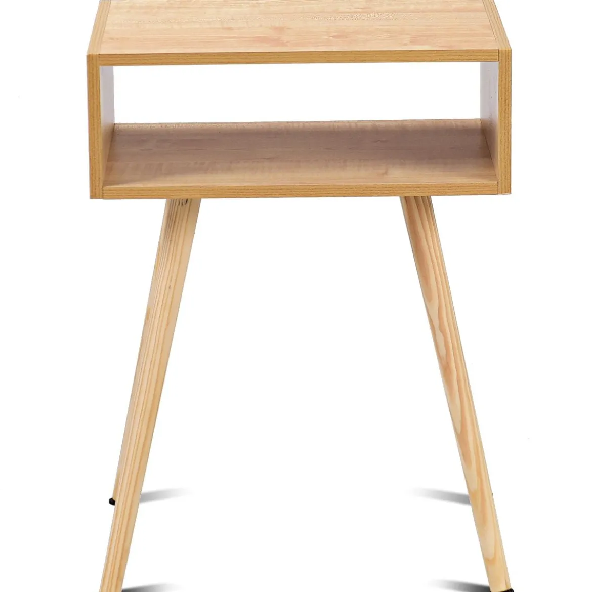 Nachttisch 40 x 30 x 54.5 cm Natur Design Ablagetisch Couchtisch