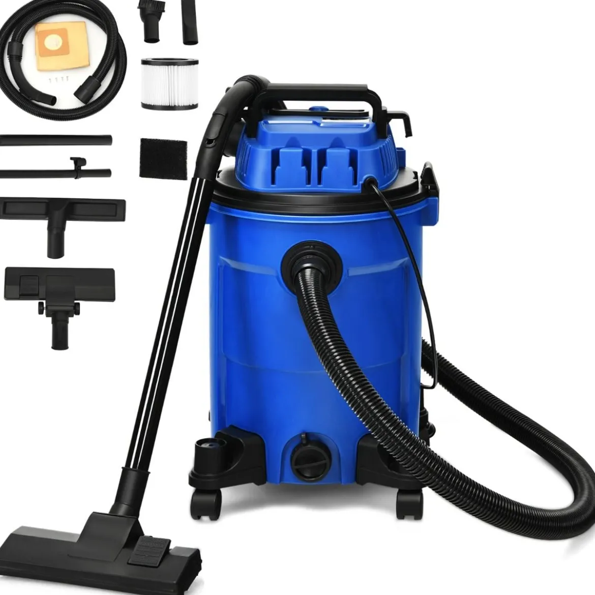 Nass-/Trockensauger mit Gebläsefunktion Mehrzwecksauger Industriestaubsauger Staubsauger mit Rollen