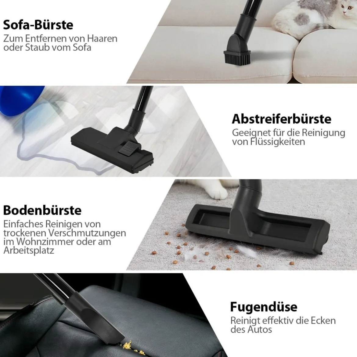 Nass-/Trockensauger mit Gebläsefunktion Mehrzwecksauger Industriestaubsauger Staubsauger mit Rollen
