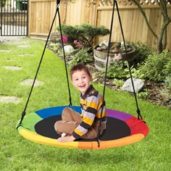 Nestschaukel Gartenschaukel Outdoor Kinderschaukel bis 150 kg Bunt