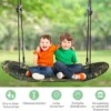 Nestschaukel Kinder Baumschaukel mit 100-160cm verstellbaren Seil Hängeschaukel 150kg Tragkraft 123x45cm
