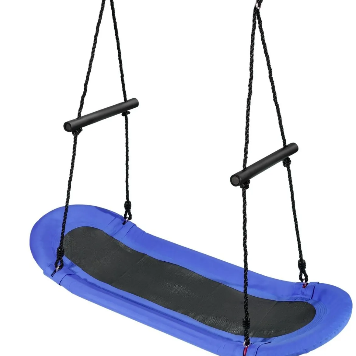 Nestschaukel Kinder Baumschaukel mit 100-160cm verstellbaren Seil Hängeschaukel Blau 123x45cm