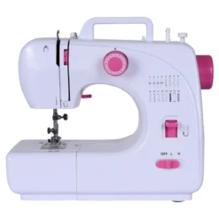Nähmaschine tragbar Mini-Elektro-Stickmaschine mit 16 Nähfuntkionen 30,5x12x25cm