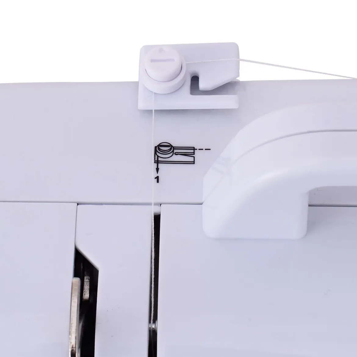 Nähmaschine tragbar Mini-Elektro-Stickmaschine mit 16 Nähfuntkionen 30,5x12x25cm