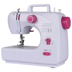 Nähmaschine tragbar Mini-Elektro-Stickmaschine mit 16 Nähfuntkionen 30,5x12x25cm