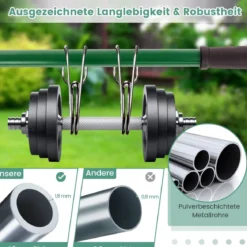 Nivellierrechen mit Ergonomischem Griff Robustes Rasenwerkzeug Levelingrake Flächenebner 106 x 25 cm