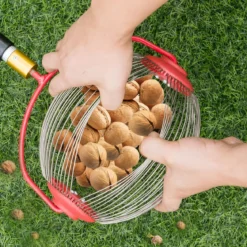 Obstsammler Nusssammler Rollsammler für Aufsammeln von Früchte Nüsse Golfbälle Edelstahl70-128cm