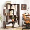 Offene geometrische Bücherregal 6-Würfel großes Bücherregal mit Kippsicherungen Bodenorganizer Display Regal Café