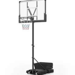 Outdoor Basketballkorb mit Ständer & Gewichtssack & 2 Netzen Basketballständer