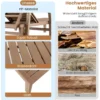 Outdoor-Gartenliege Terrassenliege aus PP für Garten Natur