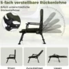 Oversize Klappbarer Campingstuhl für Erwachsene Schwerlast All-Terrain Klappstuhl Grün
