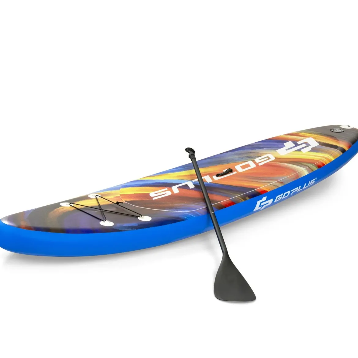 Paddle Board Stand-Up Aufblasbares Paddelbrett 335 x 76 x 15 cm Sternenhimmel-Muster Bunt