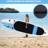 Paddlebrett Aufblasbares Stand Up Surfboard Set Blau und Weiß 305 x 76 x 15 cm