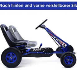 Pedal Gokart Racing Kinderauto Pedalfahrzeug Tretauto Gocart Sitzaußen