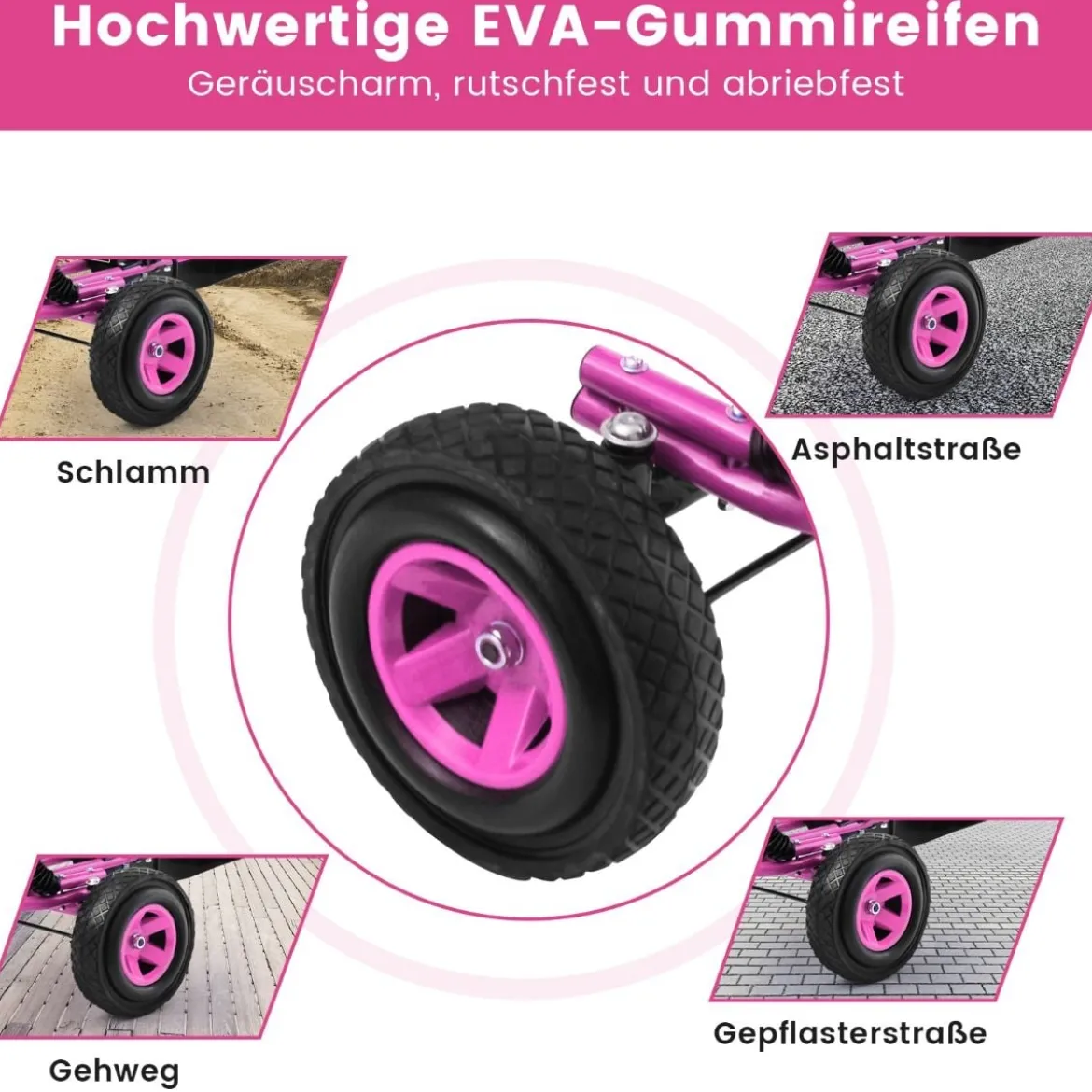 Pedal Gokart Racing Kinderauto Pedalfahrzeug Tretauto Gocart Sitzaußen