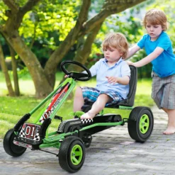 Pedal Gokart Racing Kinderauto Pedalfahrzeug Tretauto Gocart Sitzaußen
