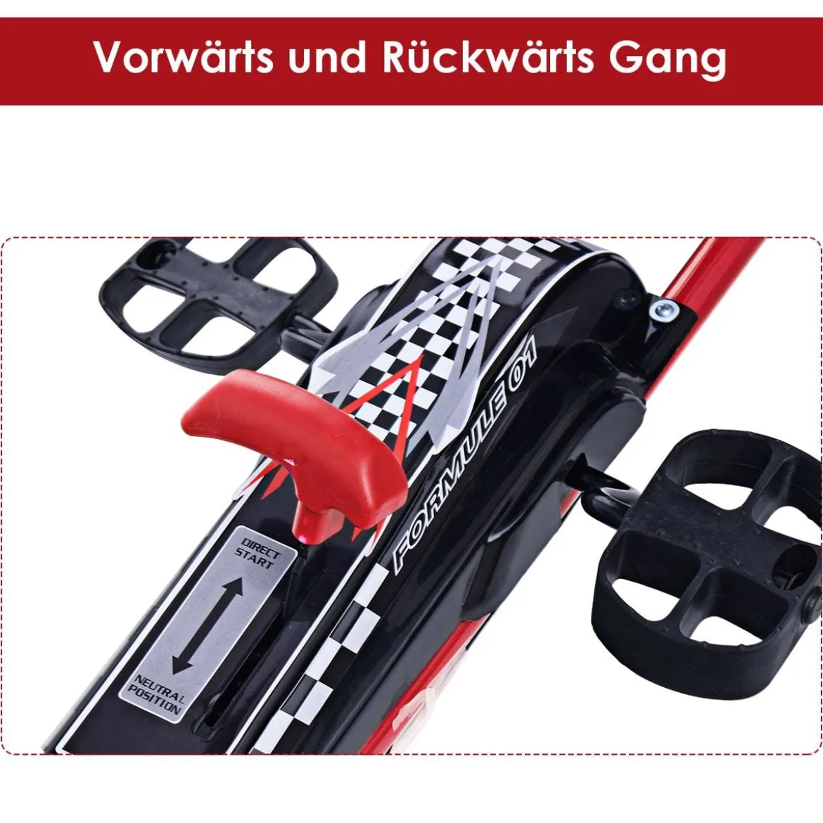 Pedal Gokart Racing Kinderauto Pedalfahrzeug Tretauto Gocart Sitzaußen